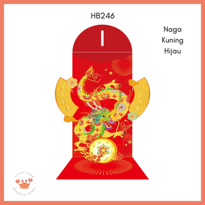 [littlecrab] Amplop Angpao 3d Pop Up Birthday Wedding Imlek Full Pattern Premium 3 Dimensi Timbul CNY