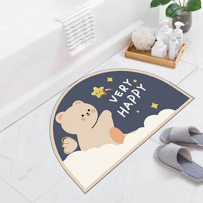 Pekanbaru Keset Lantai Cartoon Anti Slip Daya Serap Tinggi Ukuran 40 X 60 Cm Keset