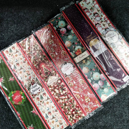 Pekanbaru Christmas Paper Belt / Pita Kertas Natal 48X 8.5 Cm Per Pack
