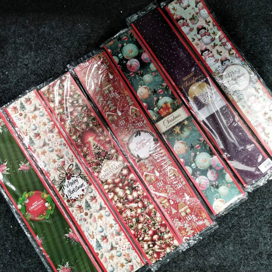 Pekanbaru Christmas Paper Belt / Pita Kertas Natal 48X 8.5 Cm Per Pack