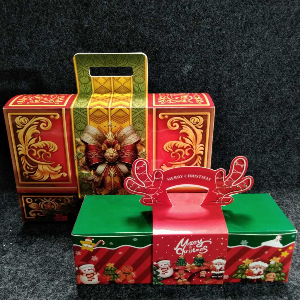 Pekanbaru Christmas Hampers Box / Kotak Hampers Natal Handle Kertas