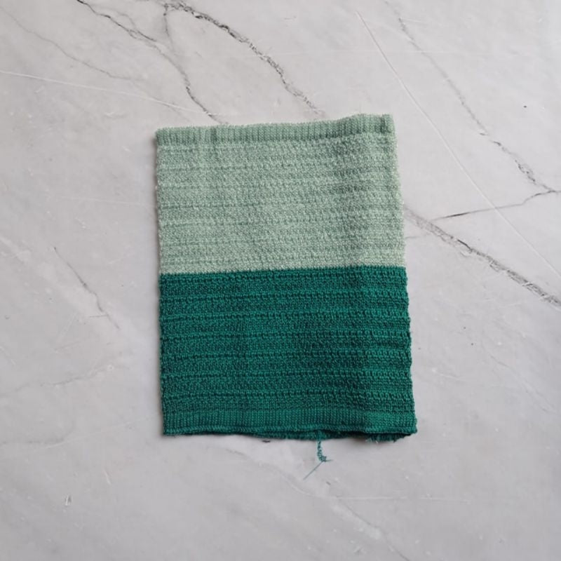 Ciput rajut 2 warna zig-zag/inner rajut dalaman  kerudung/ciput bandana rajut