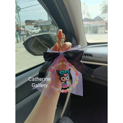 Pekanbaru Gantungan Kunci Pita Kuromi Sanrio