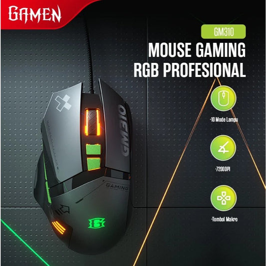 Pekanbaru Mouse Gaming Gamen Gm310 / Gm-310 7200 Dpi