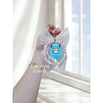 Pekanbaru Gantungan Kunci Pita Hatsune Miku / Gantungan Tas Pita Hatsune Miku