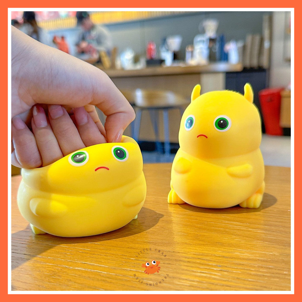 [littlecrab] Mainan Squishy Nailong Pencet Dino Kuning Stress Relief Squish Mainan Remas Gemoy