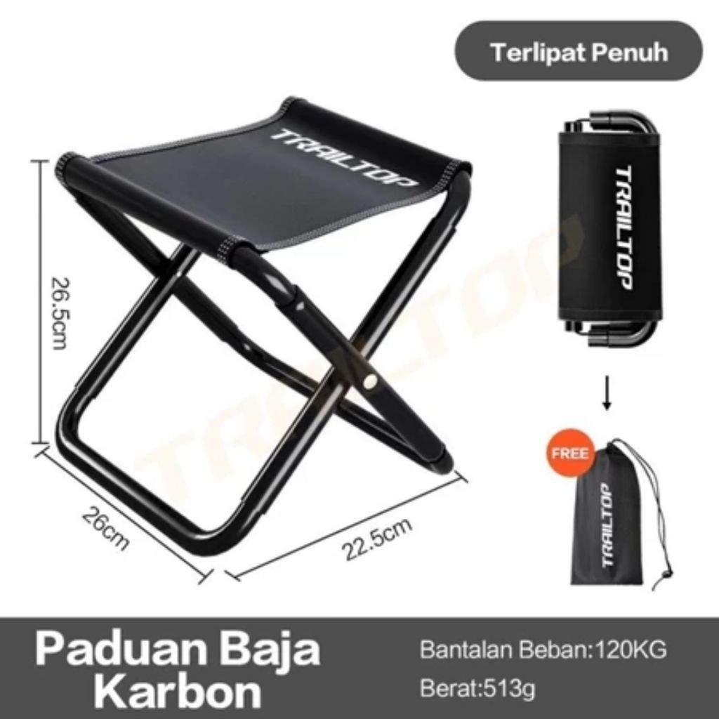 Kursi Lipat Mini Dan Portable Kursi Lipat Outdoor Kursi Lipat Kecil Bangku Lipat Beban 120kg
