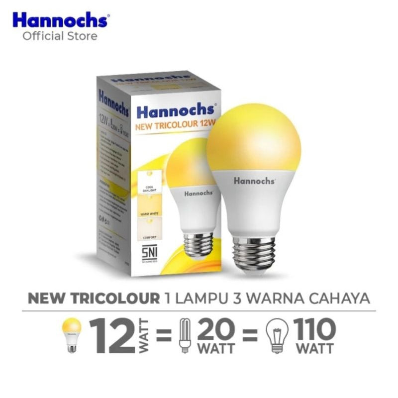 Pekanbaru Lampu Hannochs Led New Tricolour 10W Dan 12W