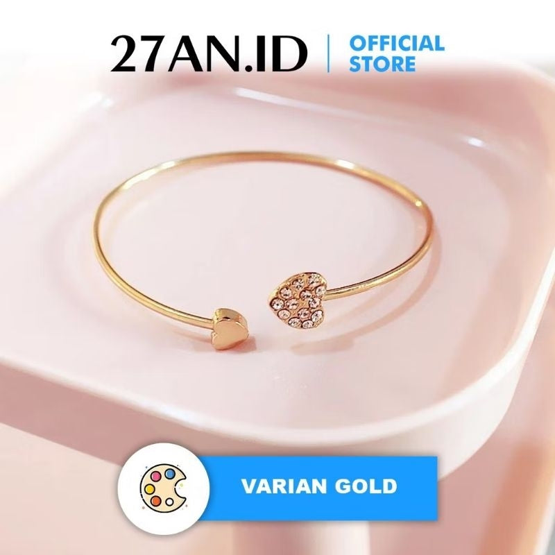 Pekanbaru Gelang Bracelets Fashion Swan Cuff Bracelet With Zircon Women Animal Bird