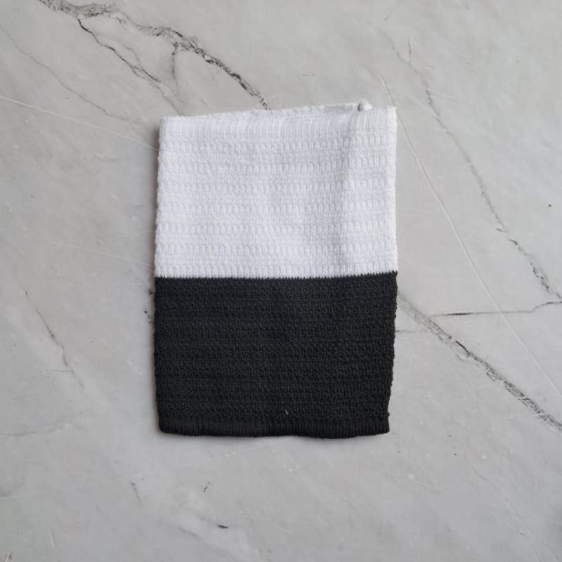 Ciput rajut 2 warna zig-zag/inner rajut dalaman  kerudung/ciput bandana rajut