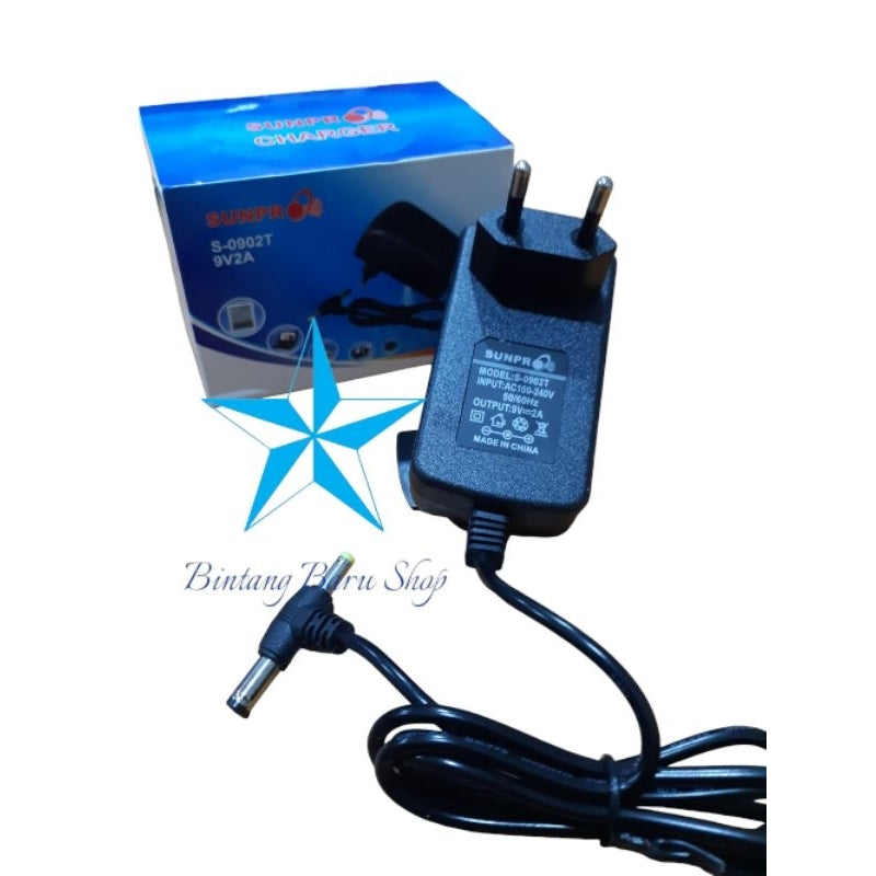 Pekanbaru Adaptor / Charger Sunpro 5V/2A , 9V/2A , 12V/2A