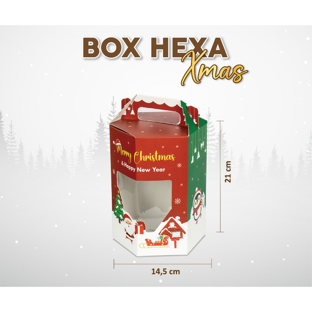 Pekanbaru Christmas Hampers Box / Kotak Hampers Natal Hexa