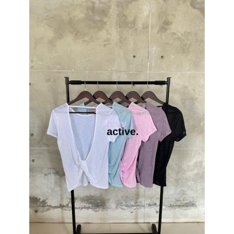 Pekanbaru JevyActive - WM008SS - Hani Top - Baju Olahraga Wanita - Baju Lengan Pendek