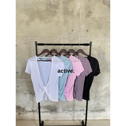 Pekanbaru JevyActive - WM008SS - Hani Top - Baju Olahraga Wanita - Baju Lengan Pendek