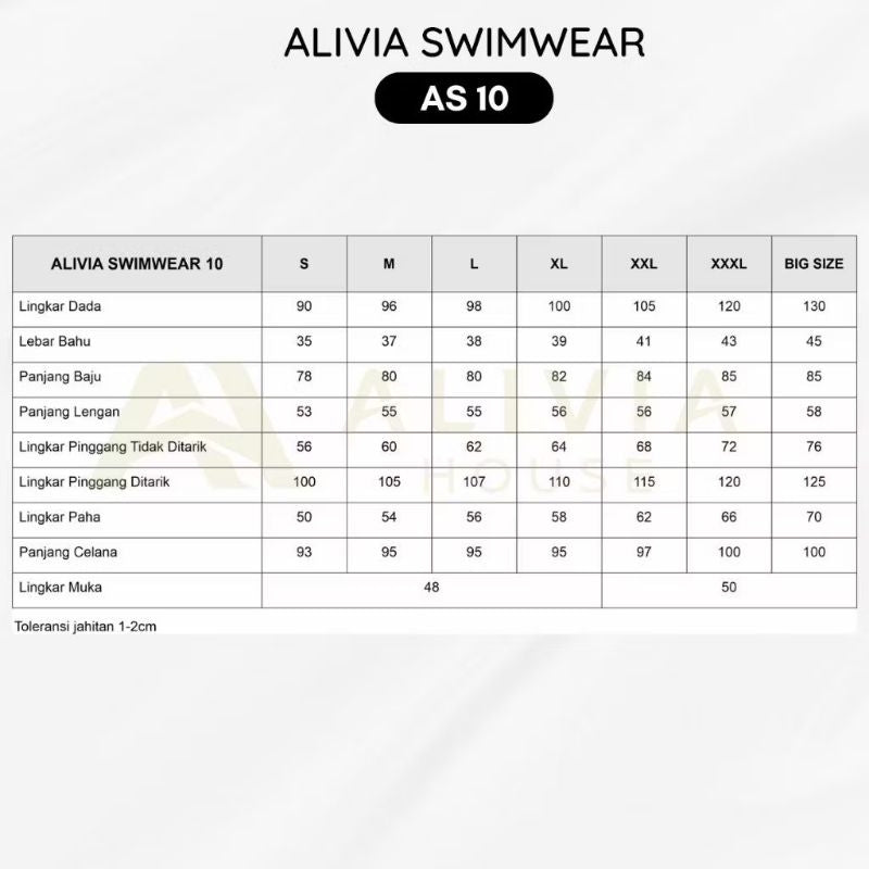 Pekanbaru Alivia Swimwear As10 - Baju Renang Muslimah Syari Dewasa Wanita Muslim