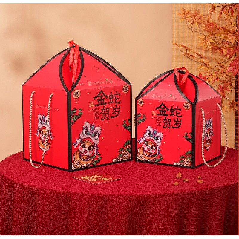 Pekanbaru Cny Hampers Box / Kotak Hampers Imlek Handle Kerucut