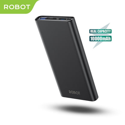 Pekanbaru Robot Power Bank Rt11 10000Mah 20W Pd Qc 3.0 Fast Charge Android / Iphone