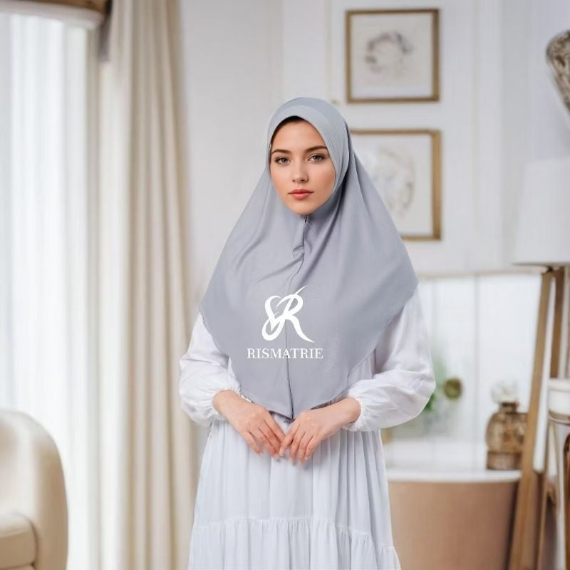 Pekanbaru Hijab Bergo Jersey Hamidah / Bergo Jersey Menutup Dada / Hijab Instan Jersey