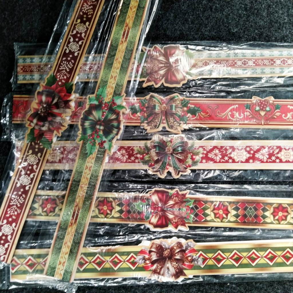 Pekanbaru Christmas Paper Belt / Pita Kertas Natal 48X4.5 Cm Per Pack