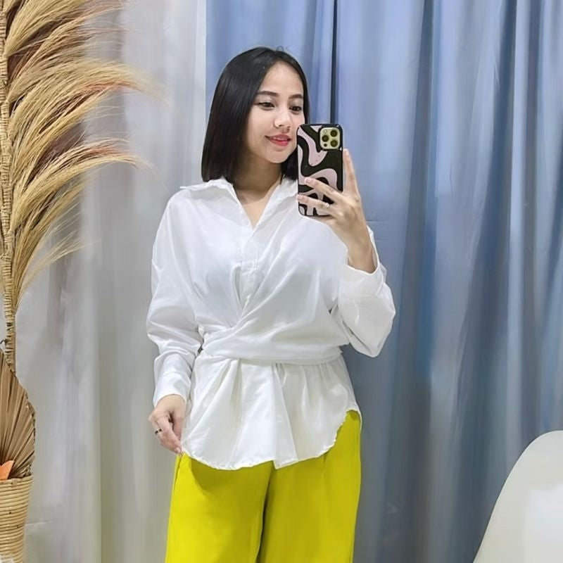 Pekanbaru Ec - Dexy Loose Oversize Shirt /Kemeja/Blouse