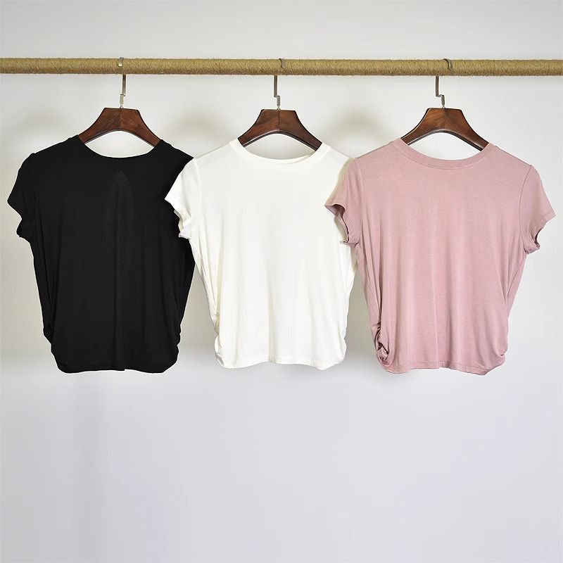 Pekanbaru JevyActive - WM007SS - Minji Top - Baju Olahraga Wanita - Baju Lengan Pendek