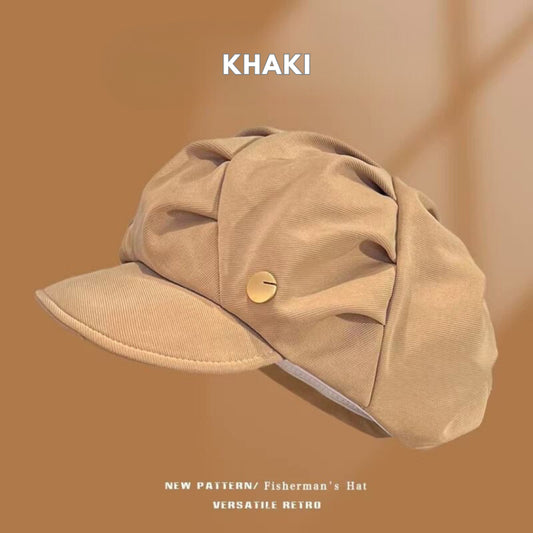 Pekanbaru Topi Baret Bentuk Awan Cloud Puff Simple Cute Aesthetic Retro Korean Style Topi Seniman