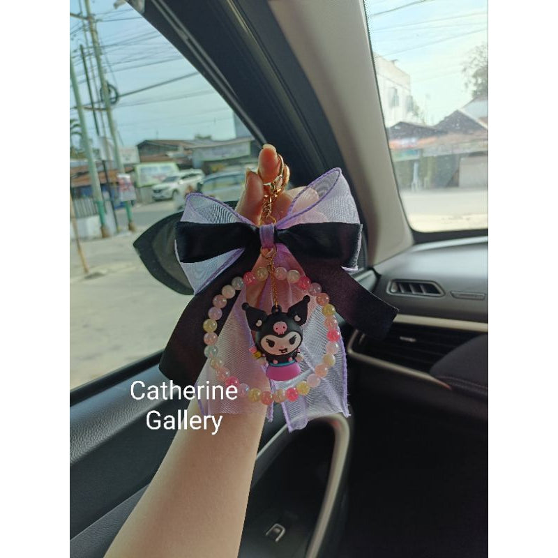 Pekanbaru Gantungan Kunci Pita Kuromi Sanrio