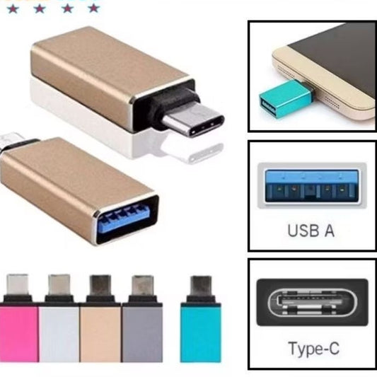 Pekanbaru Otg Usb Type C / Tipe-C Connector To Normal Usb Port - Converter Data Transfer