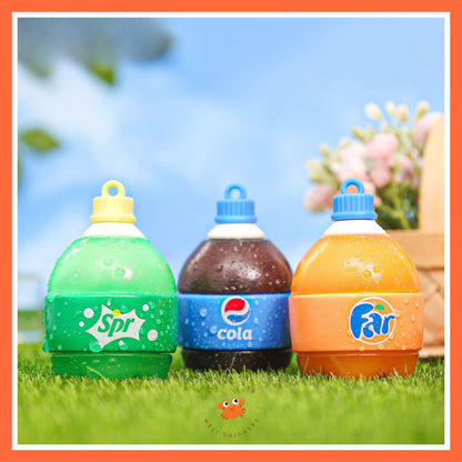 [littlecrab] Gantungan Kunci Botol Soda Gemoy Gendut Cola Keychain Aesthetic Sprite Fanta Pepsi