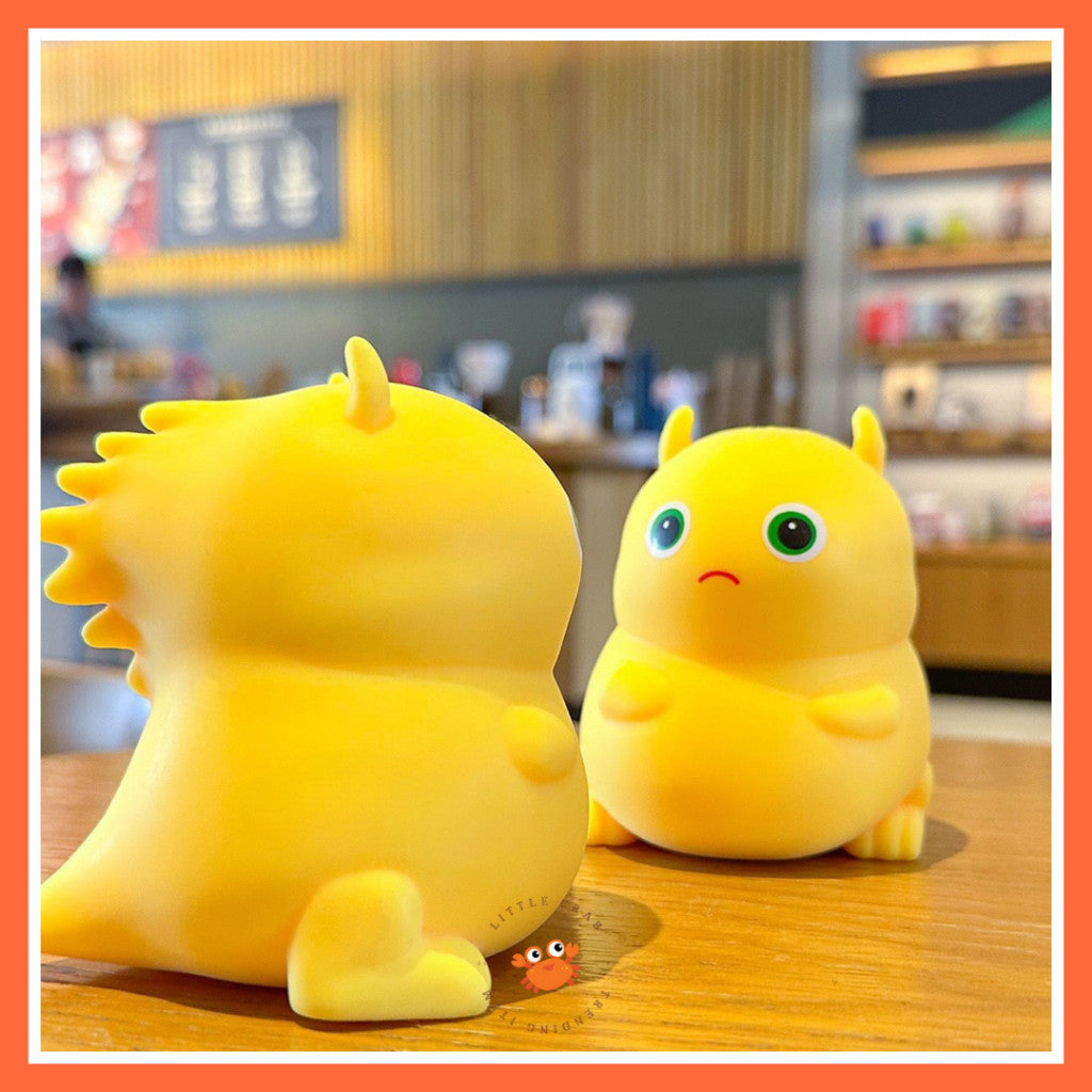 [littlecrab] Mainan Squishy Nailong Pencet Dino Kuning Stress Relief Squish Mainan Remas Gemoy