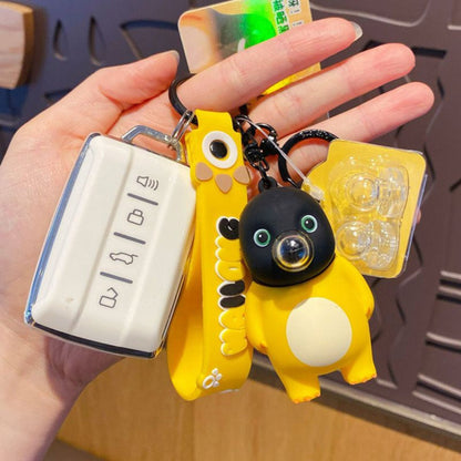 [littlecrab] Gantungan Kunci Nailong Kompeng Dodot Bubble Tiup Balon Keychain Dino Kuning Black Face