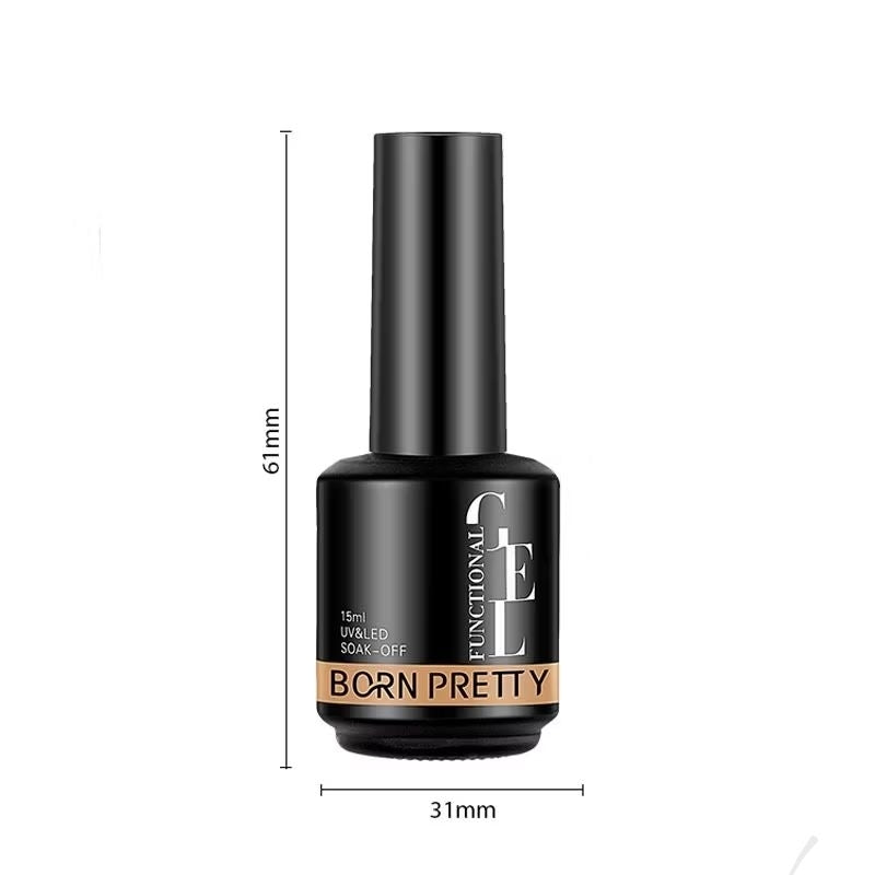 Pekanbaru [Bpom] Born Pretty 15Ml Kutek Gel Base Coat Nail Gel Top Coat Kutek Nail Art Kuku Kutek Gel Uv