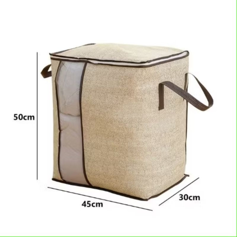 Pekanbaru Bamboo Storage Box Lemari Tempat Penyimpanan Baju Organizer Box