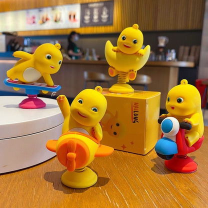 [littlecrab] Pajangan Mobil Motor Nailong Dino Kuning Hiasan Dashboard Mini Figure Goyang Unik