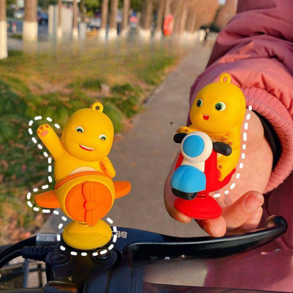 [littlecrab] Pajangan Mobil Motor Nailong Dino Kuning Hiasan Dashboard Mini Figure Goyang Unik