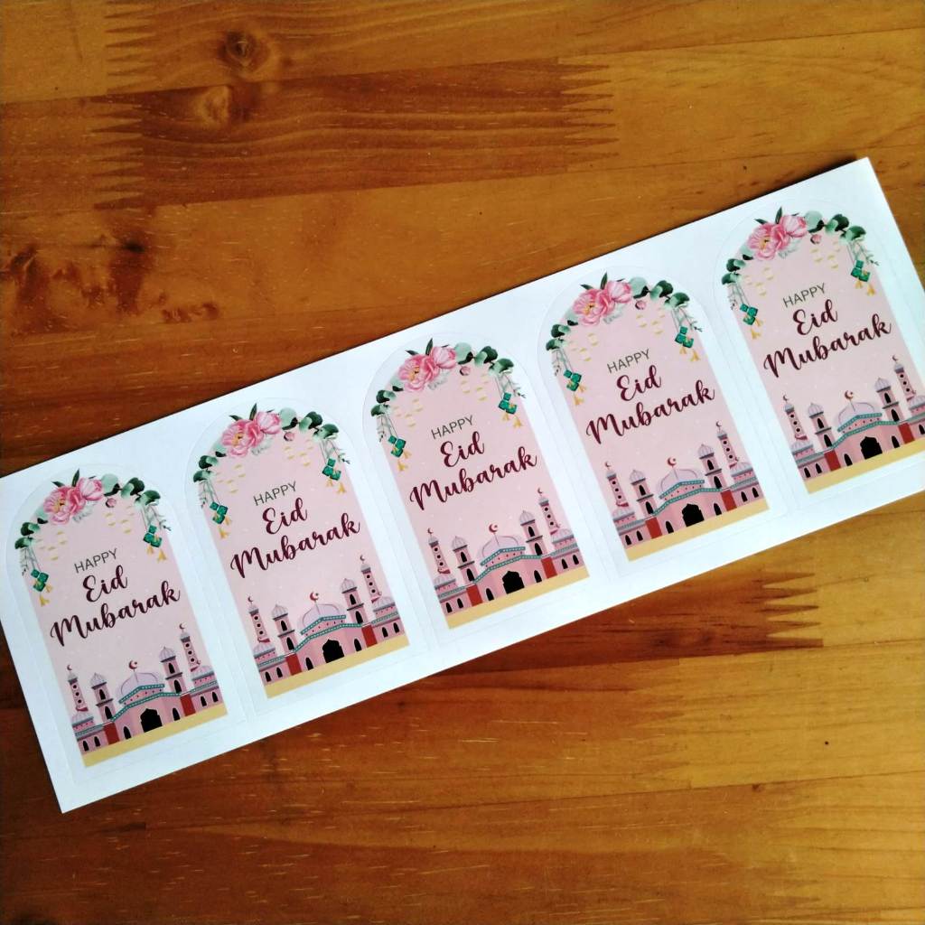 Pekanbaru Sticker Idul Fitri / Lebaran Lembaran Berbagai Ukuran