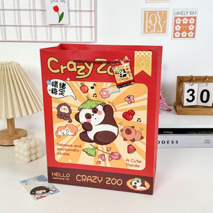 [littlecrab] Paper Bag Crazy Zoo Capybara Koala Panda Tas Kado Goodie Bag Kartun Tali Atas Souvenir