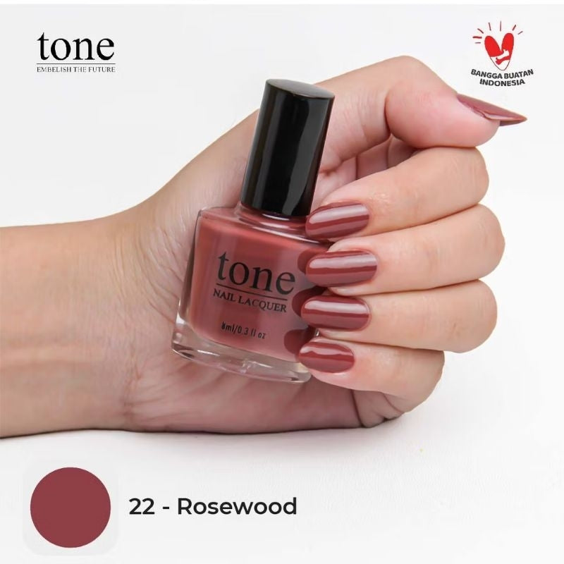 Pekanbaru Lacquer Kutek Tone Nail  Nude Halal Murah 8Ml | Cat Kuku Tone Nail Polish 8Ml