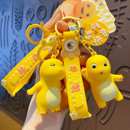 [littlecrab] Gantungan Kunci Nailong Dino Kuning Karakter Emoticon Full Body Badan Gemoy Keychain