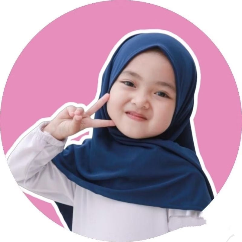 Pekanbaru Jilbab Anak Perempuan Kerudung Segitiga Instan