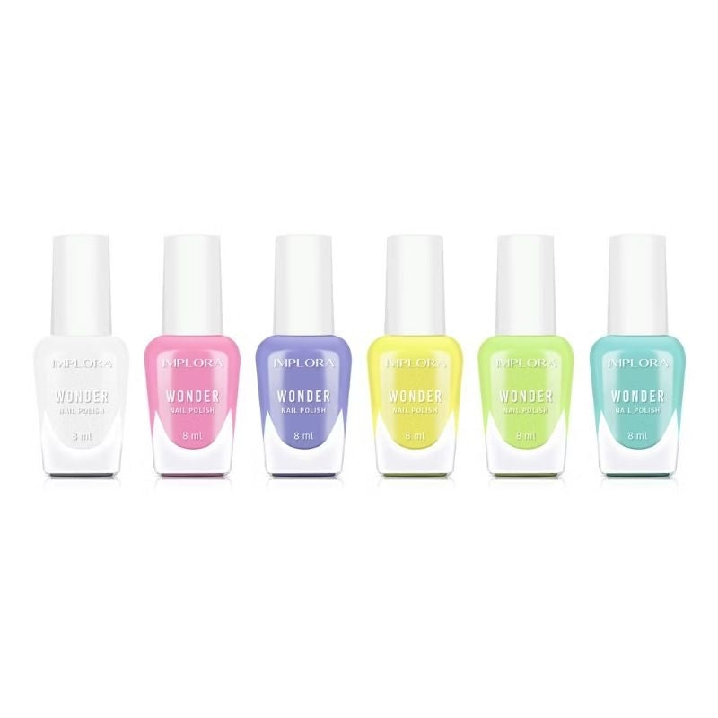 Pekanbaru Implora Nail Polish | Kutek Implora Red | Clear | Nudes | Wonder