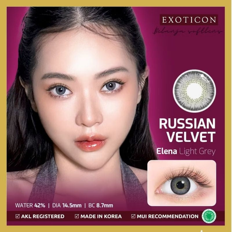 Pekanbaru Softlens X2 New Russian Velvet By X2 /Exoticon Softlens/Normal /Minus