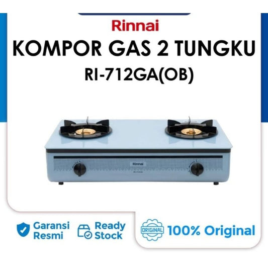 Pekanbaru Kompor Gas Rinnai Kaca Ri 712 Ga Ob / Ri-712 Ga Ob