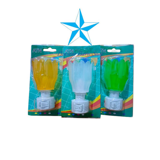 Pekanbaru Lampu Tidur Led Motif Bunga Cahaya Kuning