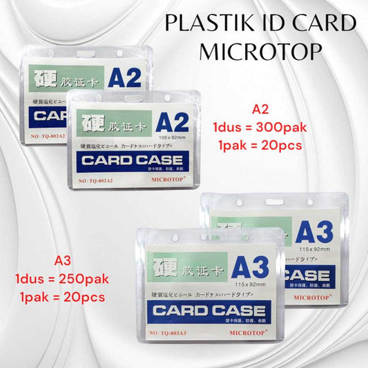 Pekanbaru Microtop Plastik Id Card A2/Plastik Id Crad A1/A2/A3 Mika Bening