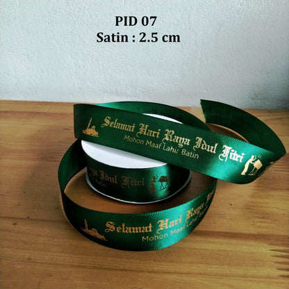 Pekanbaru Pita Idul Fitri Satin Lebar 2.5 Cm Berbagai Ukuran Per Meter
