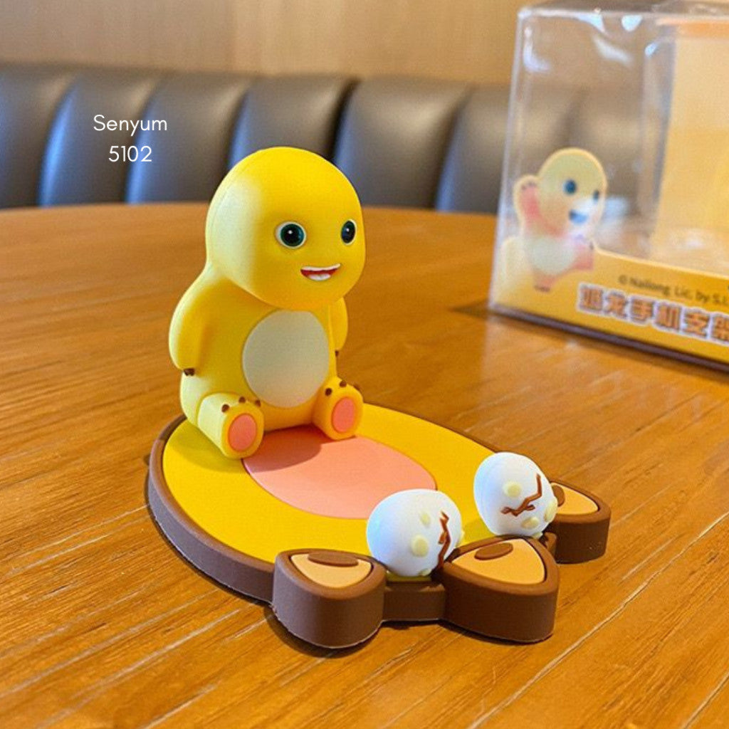 [littlecrab] Phone Holder Motif Nailong Dino Kuning Sandaran HP Tatakan Tablet Stand Unik Lucu