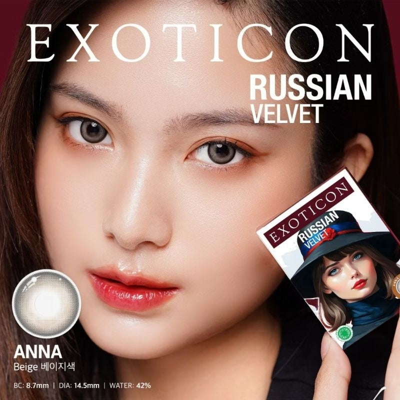 Pekanbaru Softlens X2 New Russian Velvet By X2 /Exoticon Softlens/Normal /Minus