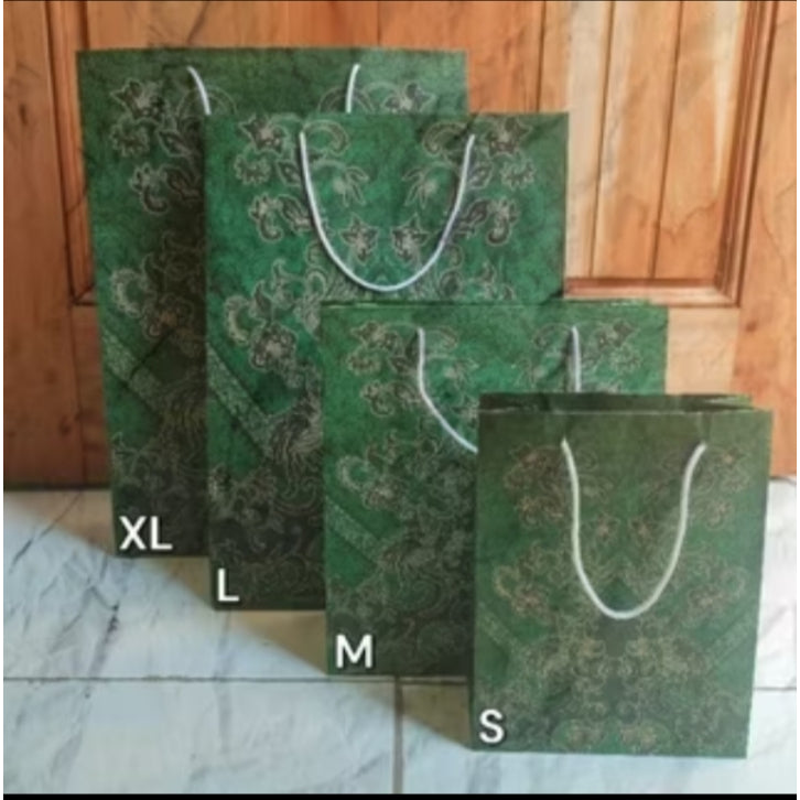 Paperbag Batik Paper Bag Coklat Banci Ukuran Kecil Sedang Besar Souvenir Ulang Tahun