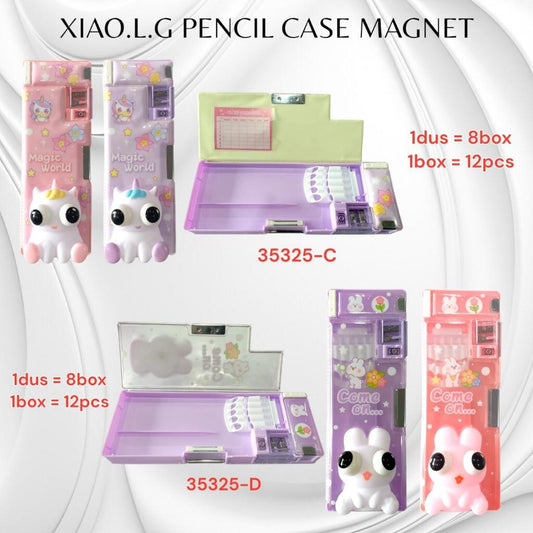 Pekanbaru Pensil Case Megnet Xiaolinjing Timbul Motif